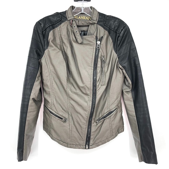BLANKNYC Faux Leather Moto Jacket - Picture 1 of 9
